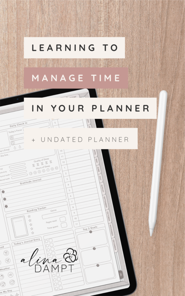 Managing your Time in Your Digital Planner